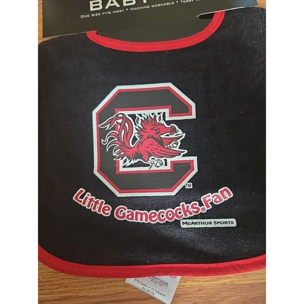 NCAA Little South Carolina Gamecocks Fan Baby ALL PRO BIB Red WinCraft NEW